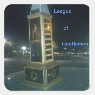 LOG QUADRATISCHER AUFKLEBER