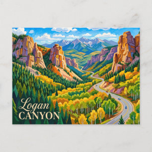 Logan Canyon USA Postkarte
