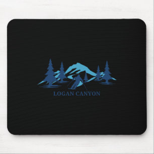 Logan Canyon Utah Ski Resort Skifahren Mousepad