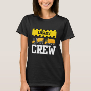Logan Construction Crew Custom Dumptruck Dump Truc T-Shirt