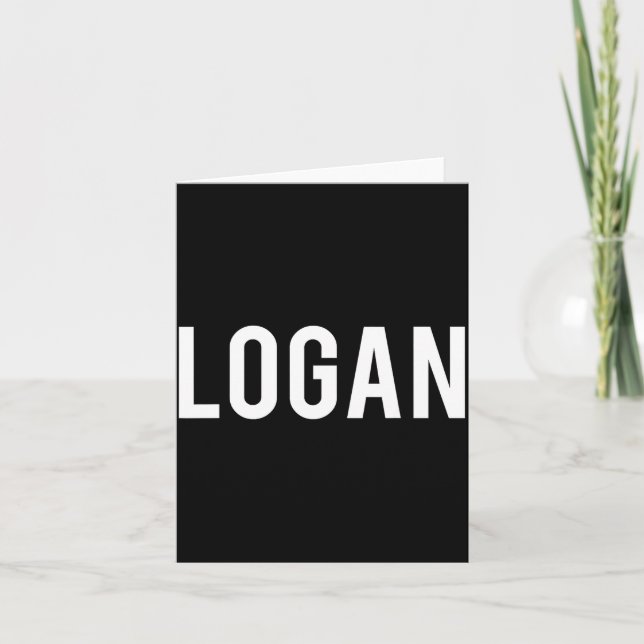 Logan - Cool New Funny Name Fan Gift Tee  Karte (Vorderseite)