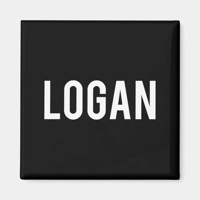 Logan - Cool New Funny Name Fan Gift Tee  Magnet (Vorne)