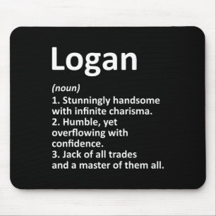 Logan Definition Personalisiert Name Funny Birthda Mousepad
