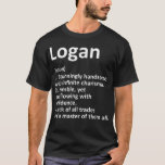 LOGAN Definition Personalized Name Funny Birthday  T-Shirt<br><div class="desc">LOGAN Definition Personalized Name Funny Birthday Gift Idea</div>