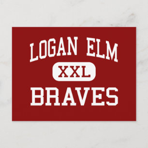 Logan Elm - Braves - Hoch - Circleville Ohio Postkarte