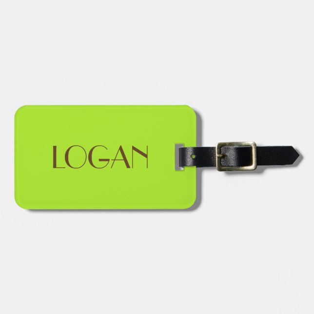 Logan-Gepäckanhänger für Reise Gepäckanhänger (Vorderseite horizontal)