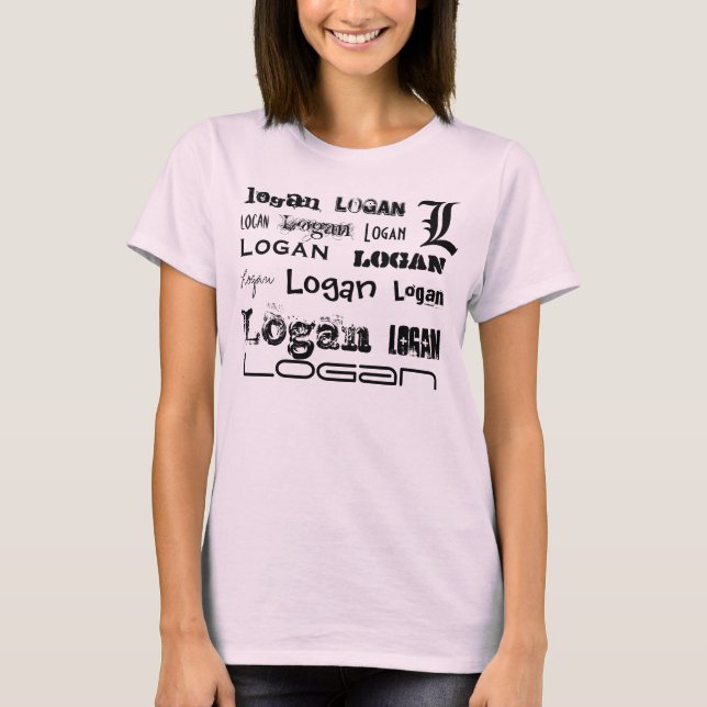 Logan-ized Spaghetti-Spitze T-Shirt (Vorderseite)