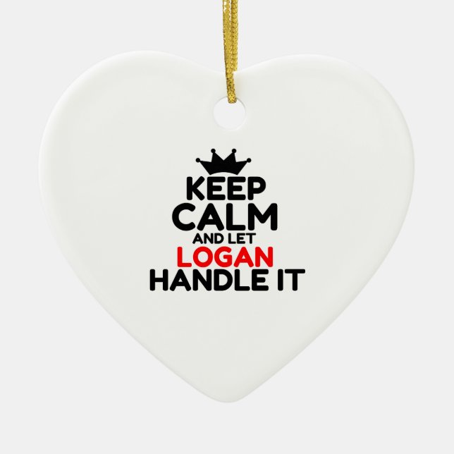 LOGAN KERAMIK ORNAMENT (Vorne)