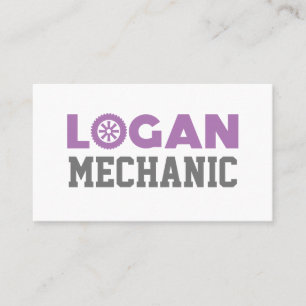 Logan Mechanic Business Card Visitenkarte