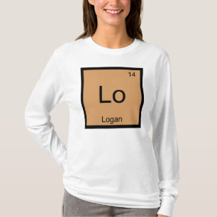 Logan Name Chemistry Element Periodische Tabelle T-Shirt
