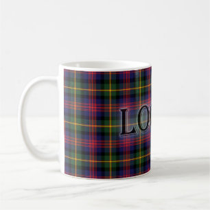Logan Tartan mit dem Nachnamen Kaffeetasse