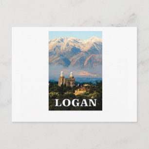 logan utah tag postkarte