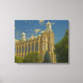 Logan Utah Temple Painting™ LDS Wall Art Leinwand