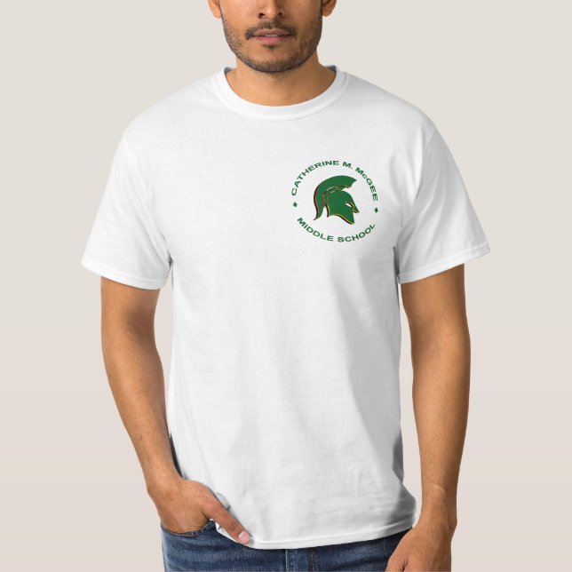 Logans lodernder spartanischer Kreis T-Shirt (Vorderseite)