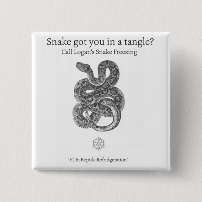 Logans Schlangen-einfrierender Knopf II Button (Vorderseite)
