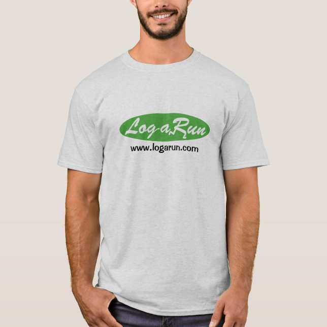 Logarun Logo-Aschen-T - Shirt (Vorderseite)