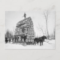 Logger am Arbeitsplatz, 1890