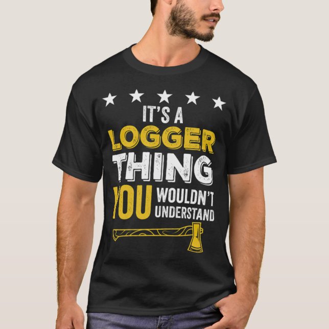 Logger Funny Geschenk Archäologie Backen bunt  T-Shirt (Vorderseite)