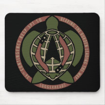 Loggerhead-Flachmousepad