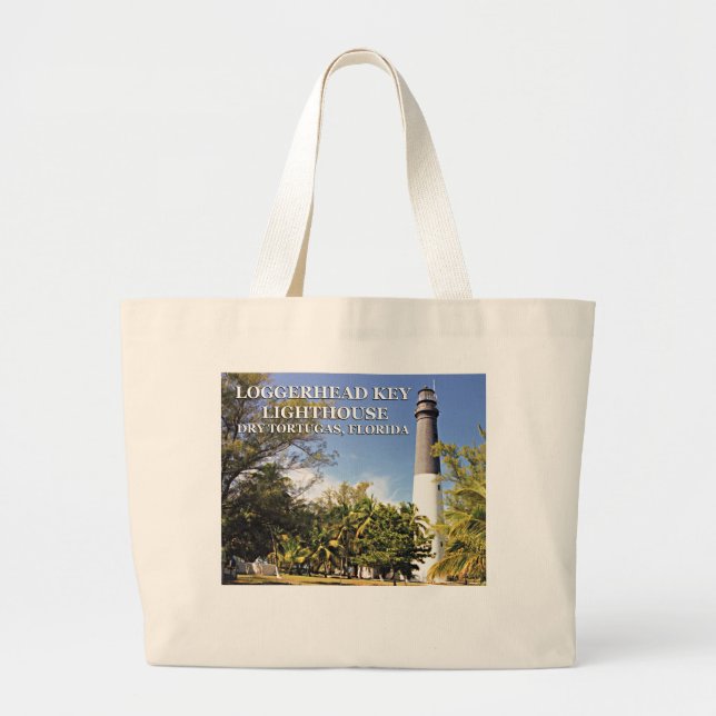 Loggerhead Key Lighthouse, Dry Tortugas Florida Jumbo Stoffbeutel (Vorne)