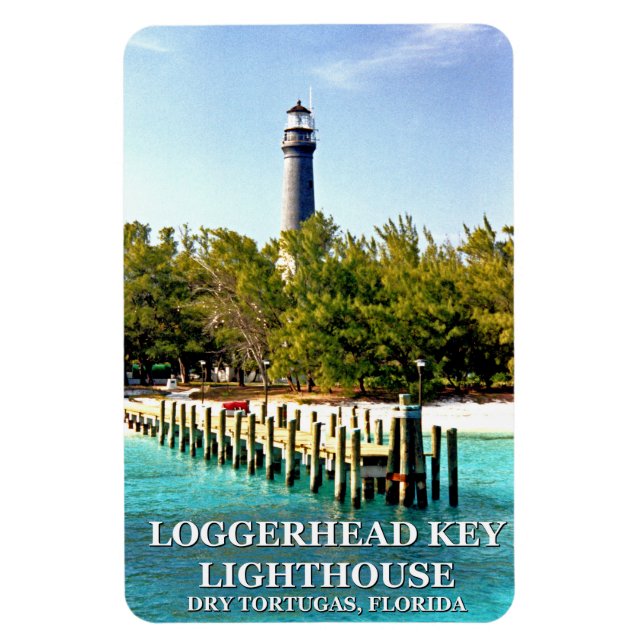 Loggerhead Key Lighthouse, Dry Tortugas Florida Magnet (Vertikal)
