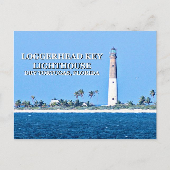 Loggerhead Key Lighthouse, Florida Postcard Postkarte (Vorderseite)