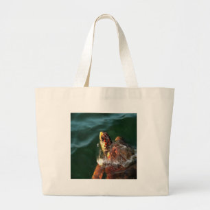 Loggerhead Sea Turtle Artistic Portrait Jumbo Stoffbeutel