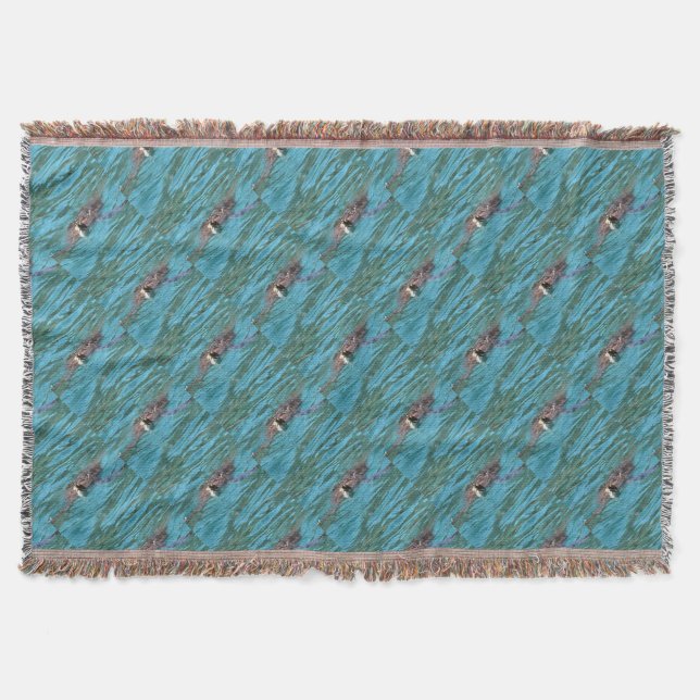 Loggerhead Sea Turtle Wildlife Art Decke (Vorderseite)
