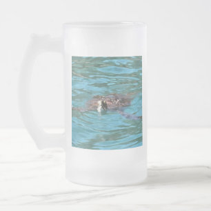 Loggerhead Sea Turtle Wildlife Art Mattglas Bierglas