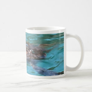 Loggerhead Sea Turtle Wildlife Art Tasse