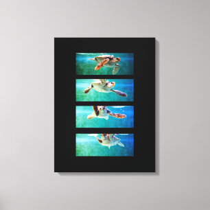 Loggerhead-Seeschildkröten-Studie auf Leinwand