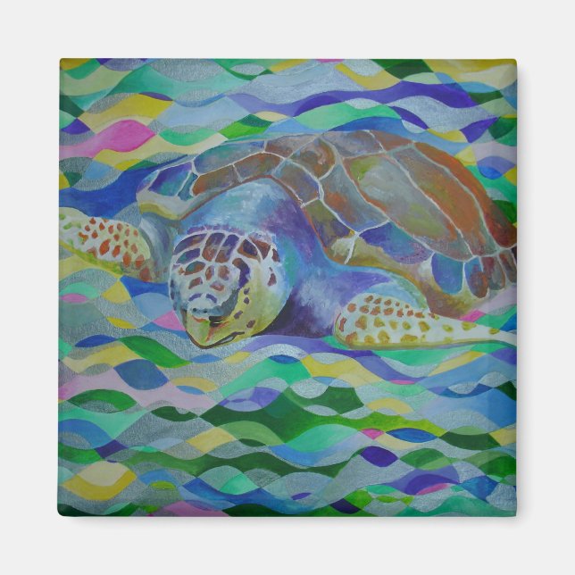 Loggerhead Turtle Colorado Art Magnet (Vorne)