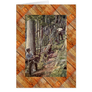 "Logging in British Columbia" Circa 1800er Jahre