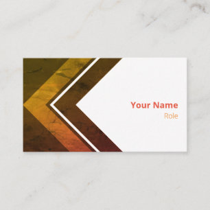 Logical Orange Retro Arrow Visitenkarte
