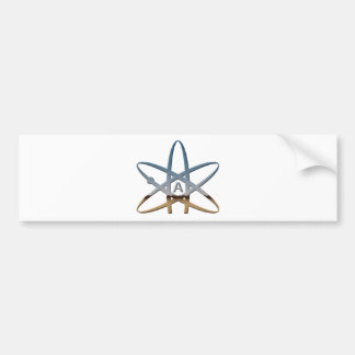Logidea atheistisches Atomsymbol Autoaufkleber