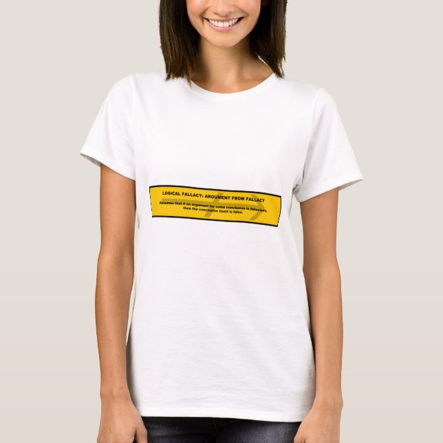 Logik: Argument aus der Lüge T-Shirt (Vorderseite)