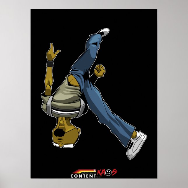 Logik Parkour gedreht Poster (Vorne)