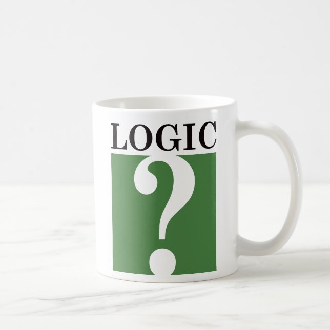 Logik - Schwarzes und Grün Kaffeetasse (Rechts)