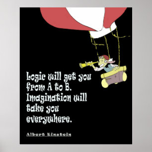 Logik wird Sie von A nach B bringen Poster