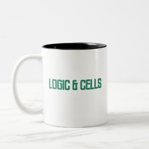 Logik & Zellen Analytische Tabellenkalkulationsm Zweifarbige Tasse