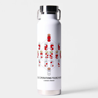 Logikoperationen in einem Hassdiagramm gefunden Trinkflasche