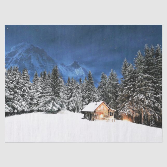 Login-Bergsicht Seidenpapier (Vorderseite)
