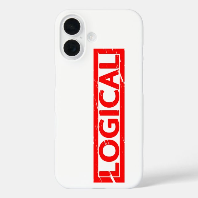 Logische Briefmarke Case-Mate iPhone Hülle (Rückseite)