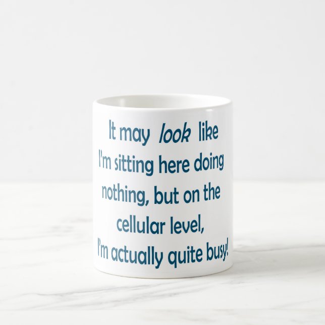 Logische Come-back-Kaffee-Tasse Tasse (Mittel)