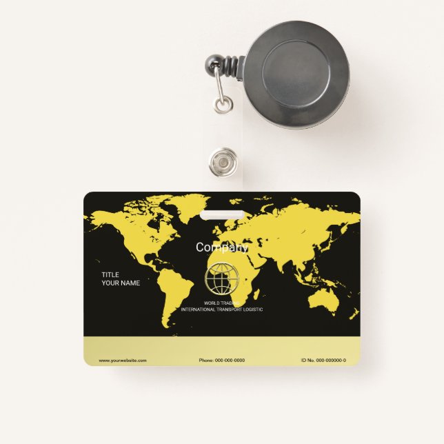 Logistik Ausweis (Vorderseite mit Rechteck)