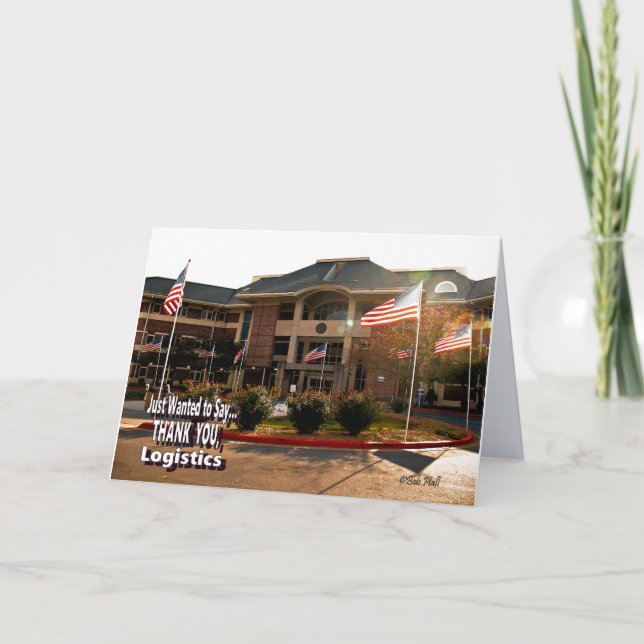 Logistik Danke Karte (Vorderseite)
