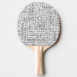 LOGISTIK kopieren mit Wörtern Tischtennis Schläger