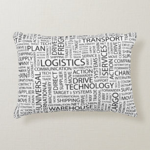 LOGISTIK kopieren mit Wörtern Zierkissen