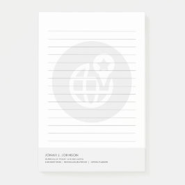 Logistik + Lieferkette | Minimaler Stil Post-it Klebezettel