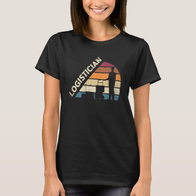Logistik Logistiker Silhouette T-Shirt (Vorderseite)
